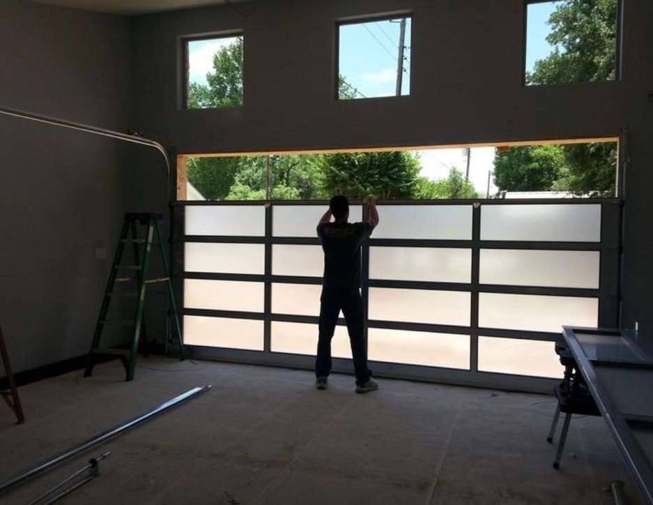 Garage door installation